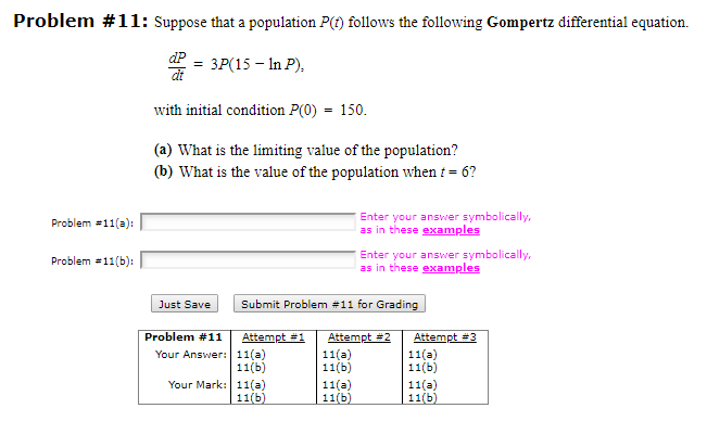 Solved Problem # 1 1 : Suppose that a population P() follows | Chegg.com