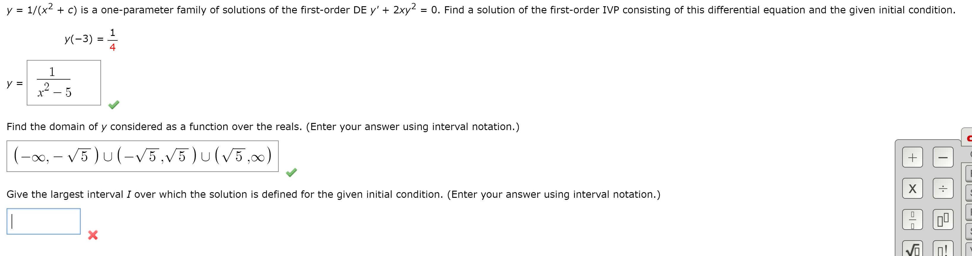 solved-y-1-x2-c-is-a-one-parameter-family-of-solutions-chegg