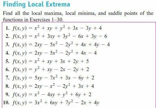 Solved 4 Finding Local Extrema Find all the local maxima, | Chegg.com