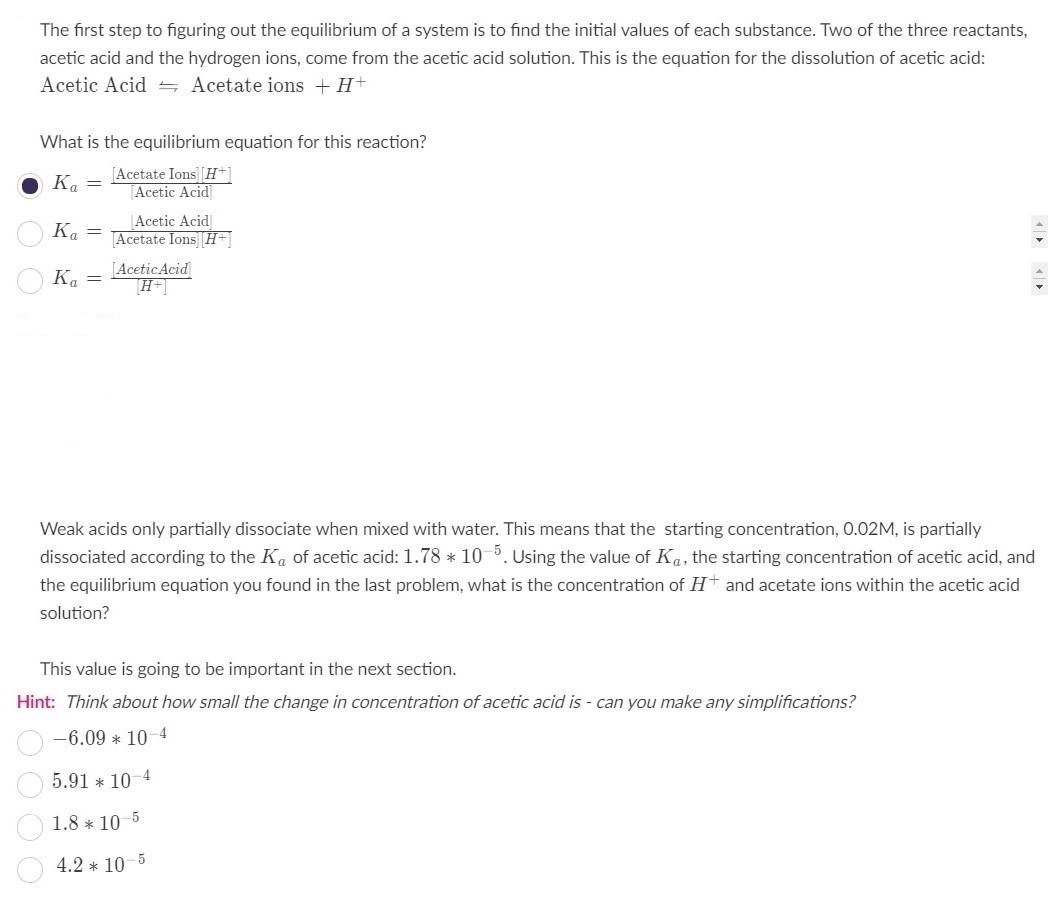 Solved The First Step To Figuring Out The Equilibrium Of A 