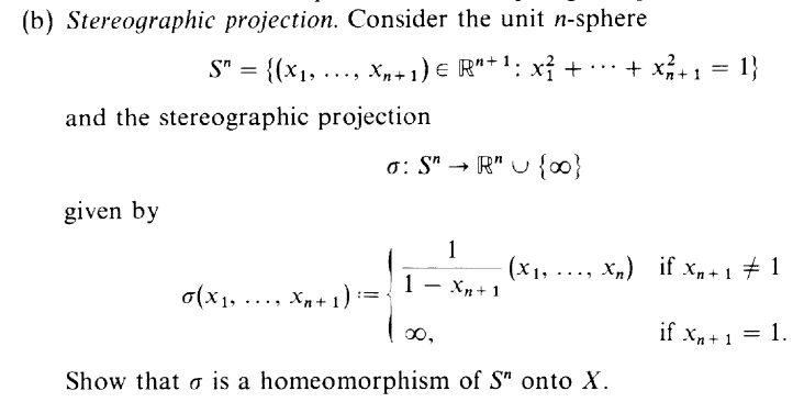 Solved B Stereographic Projection Consider The Unit N Chegg Com
