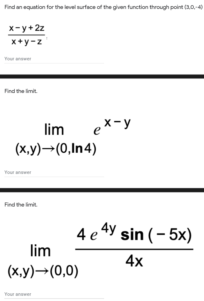 Solved Find an equation for the level surface of the given | Chegg.com