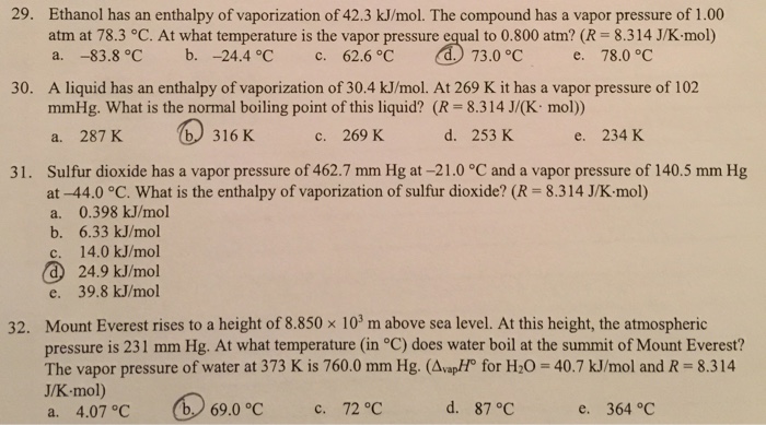 solved-ethanol-has-an-enthalpy-of-vaporization-of-42-3-chegg