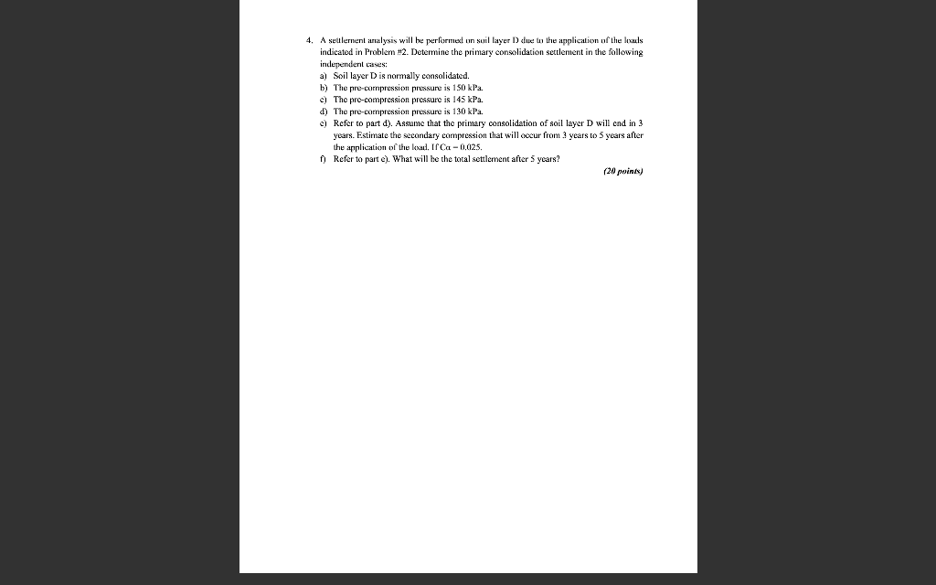 Solved A soil profile is shown in the figure below. The | Chegg.com