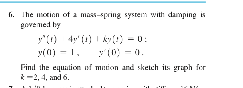 Mass And Spring Question Sample Solved All problems refer to the mass-spring configuration | Chegg.com