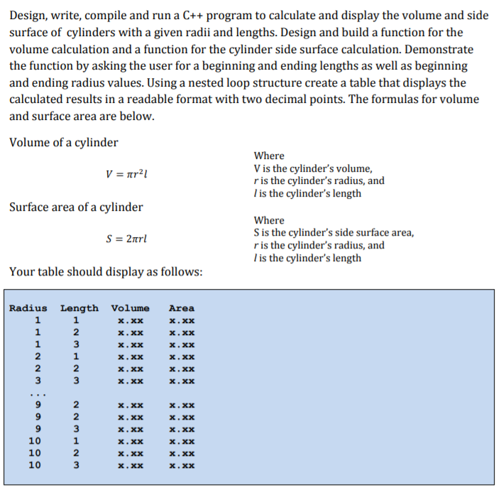 Solved Design, write, compile and run a C++ program to | Chegg.com