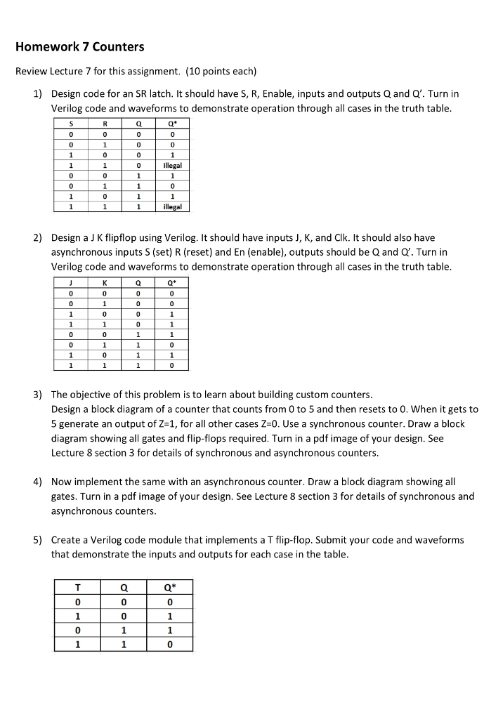 exampleofbankeralgorithm fixed - banker’s algorithm... Solved Homework 7 Counters Review Lecture 7 for this | Chegg.com