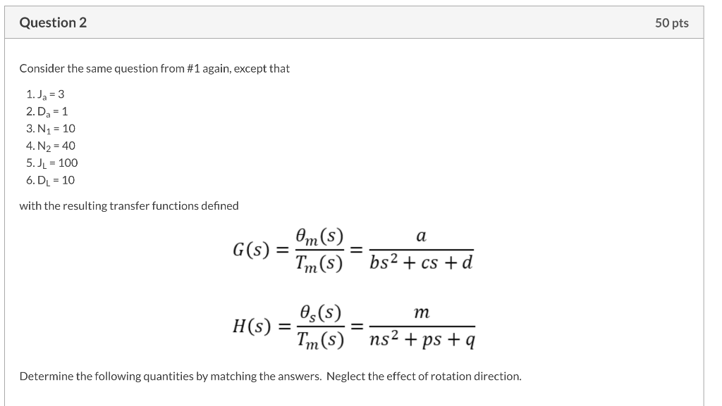 Question 2 50 pts Consider the same question from | Chegg.com