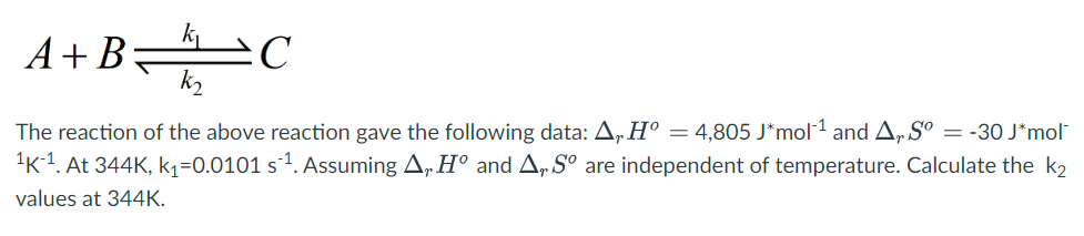 Solved A+B=₂ C The Reaction Of The Above Reaction Gave The | Chegg.com