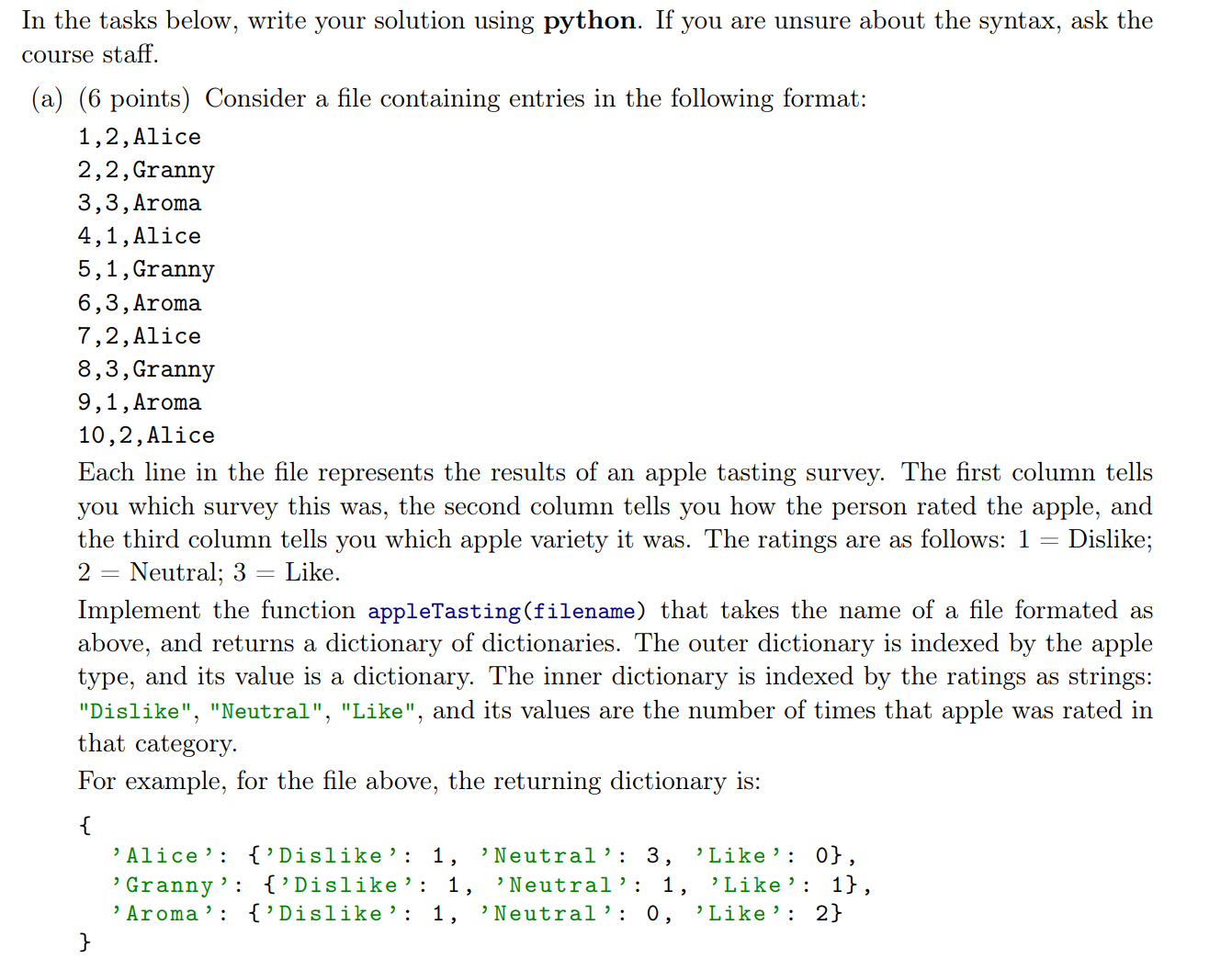 Solved In the tasks below, write your solution using python. | Chegg.com