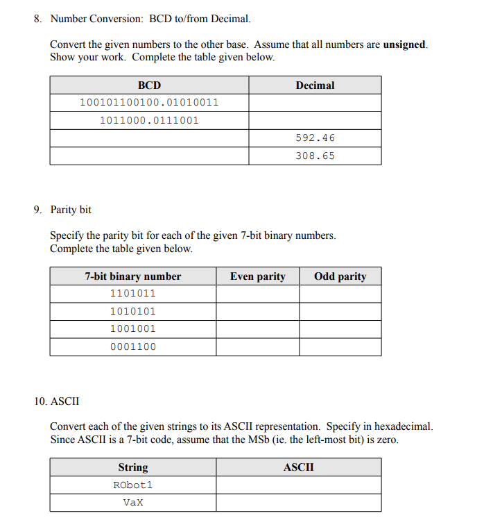 Solved 1. Order the given numbers from smallest to largest. | Chegg.com