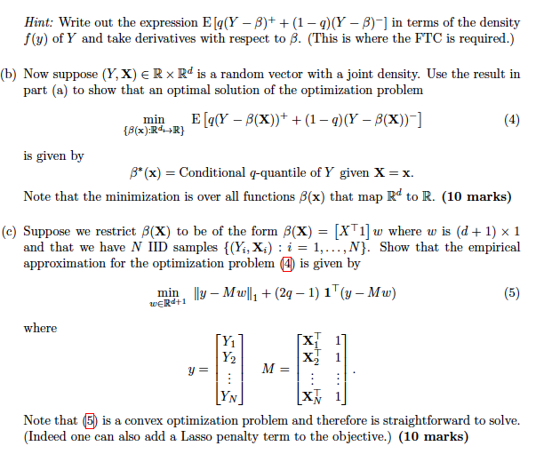 4 Quantile Regression Marks The Usual Chegg Com