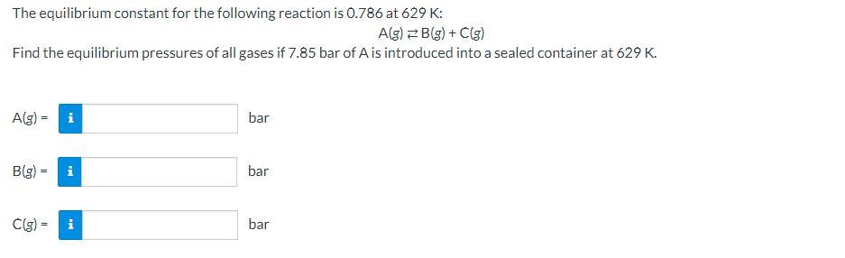 Solved Consider The Following Chemical Equilibrium: | Chegg.com