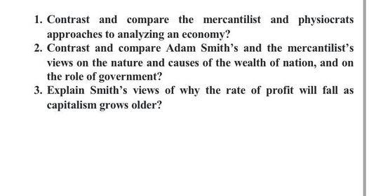 Solved 1. Contrast And Compare The Mercantilist And | Chegg.com