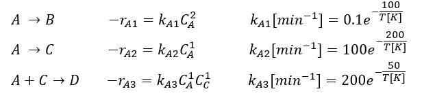 Solved 3 reactions occur simultaneously: part1: What is | Chegg.com