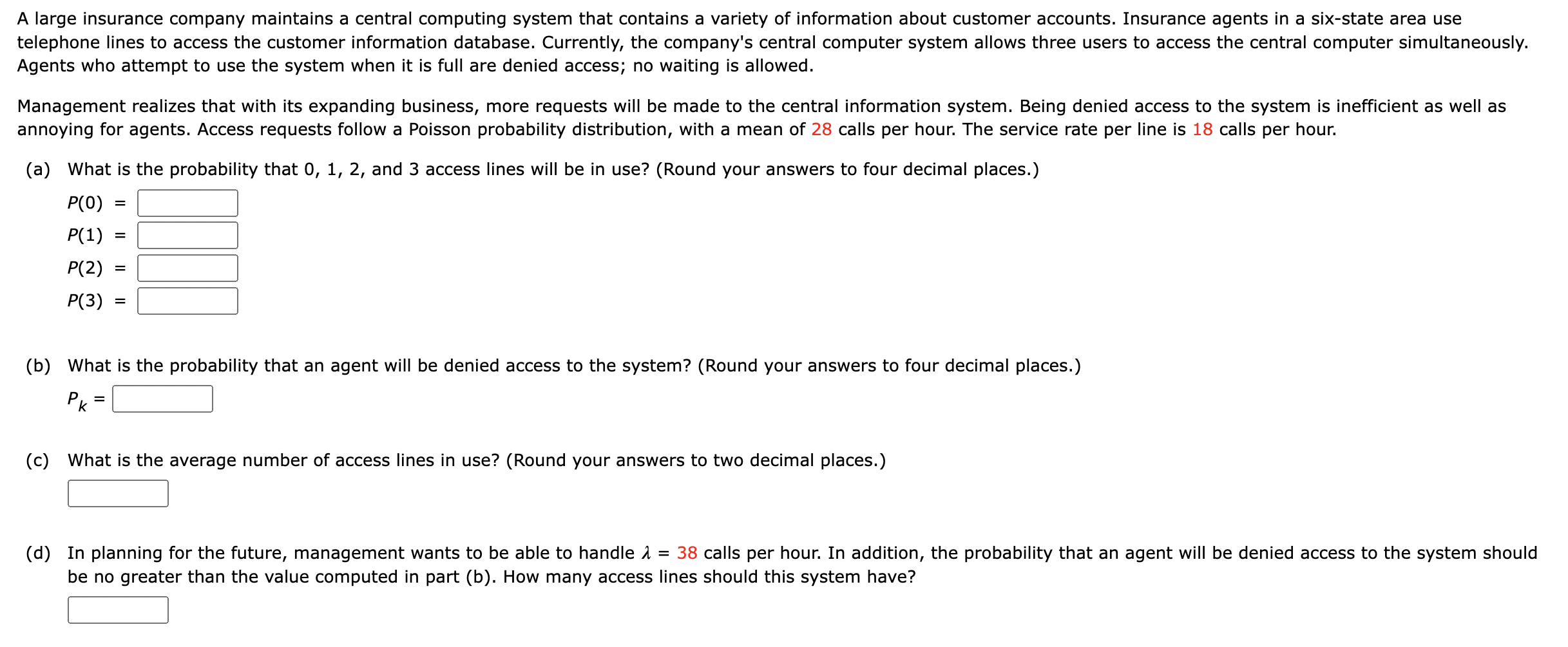 Solved A large insurance company maintains a central
