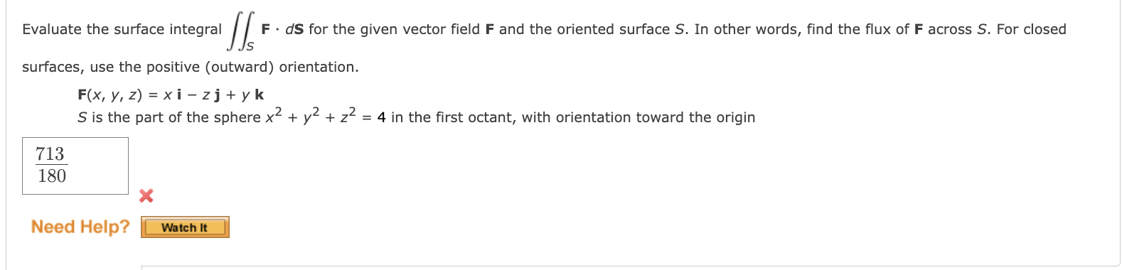 Solved Evaluate The Surface Integral S F · Ds For The Given