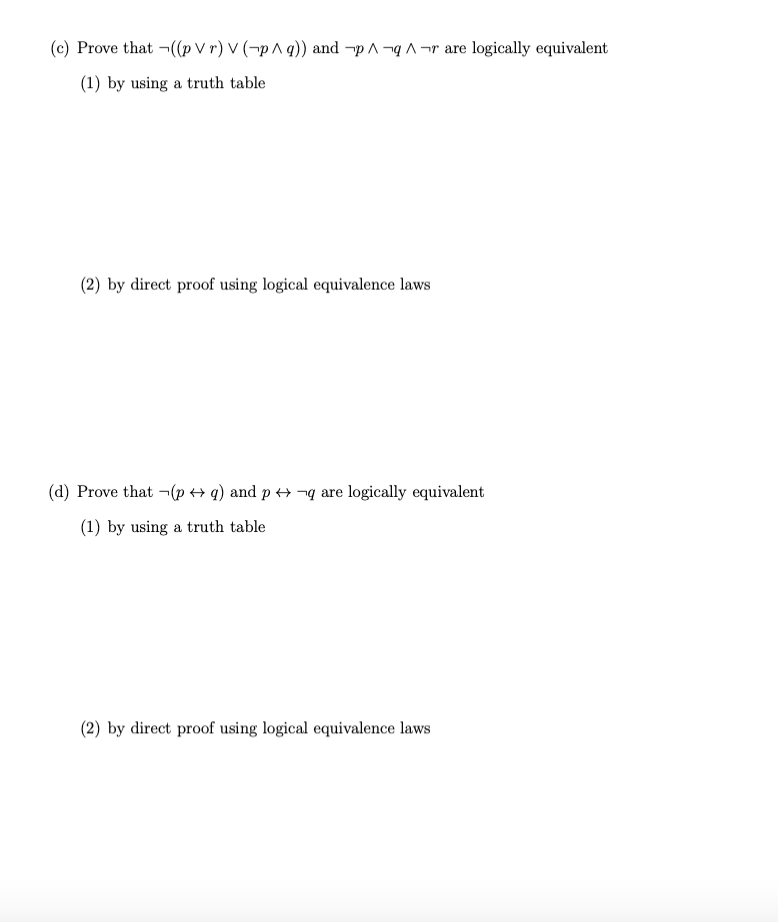 Solved Problem 8 Show that each of the following pairs of | Chegg.com