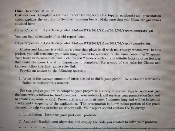 Please use python to make a chutes and ladders game | Chegg.com