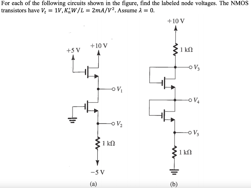 Solved = For each of the following circuits shown in the | Chegg.com