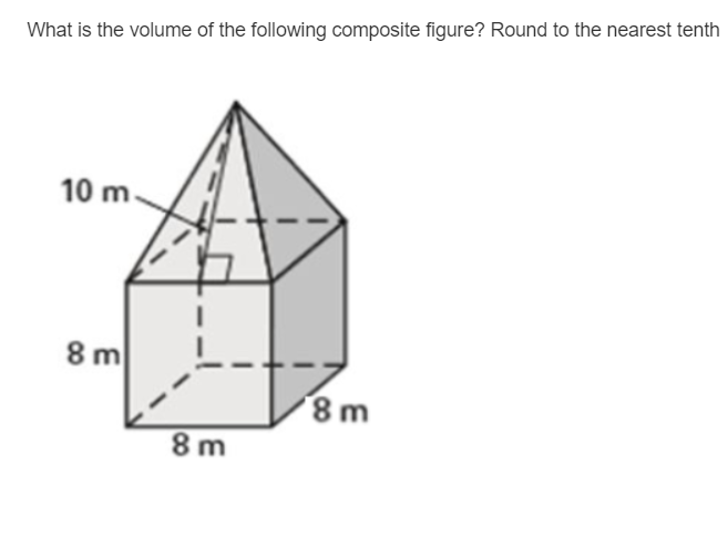 Solved What is the volume of the following composite figure? | Chegg.com