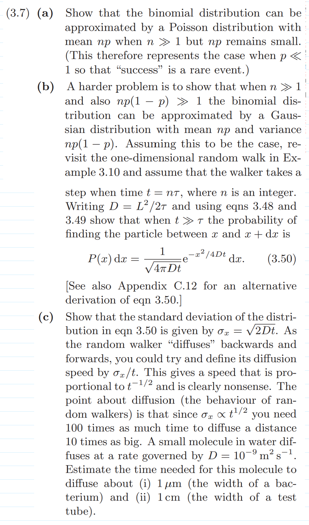 Solved (a) Show that the binomial distribution can be | Chegg.com