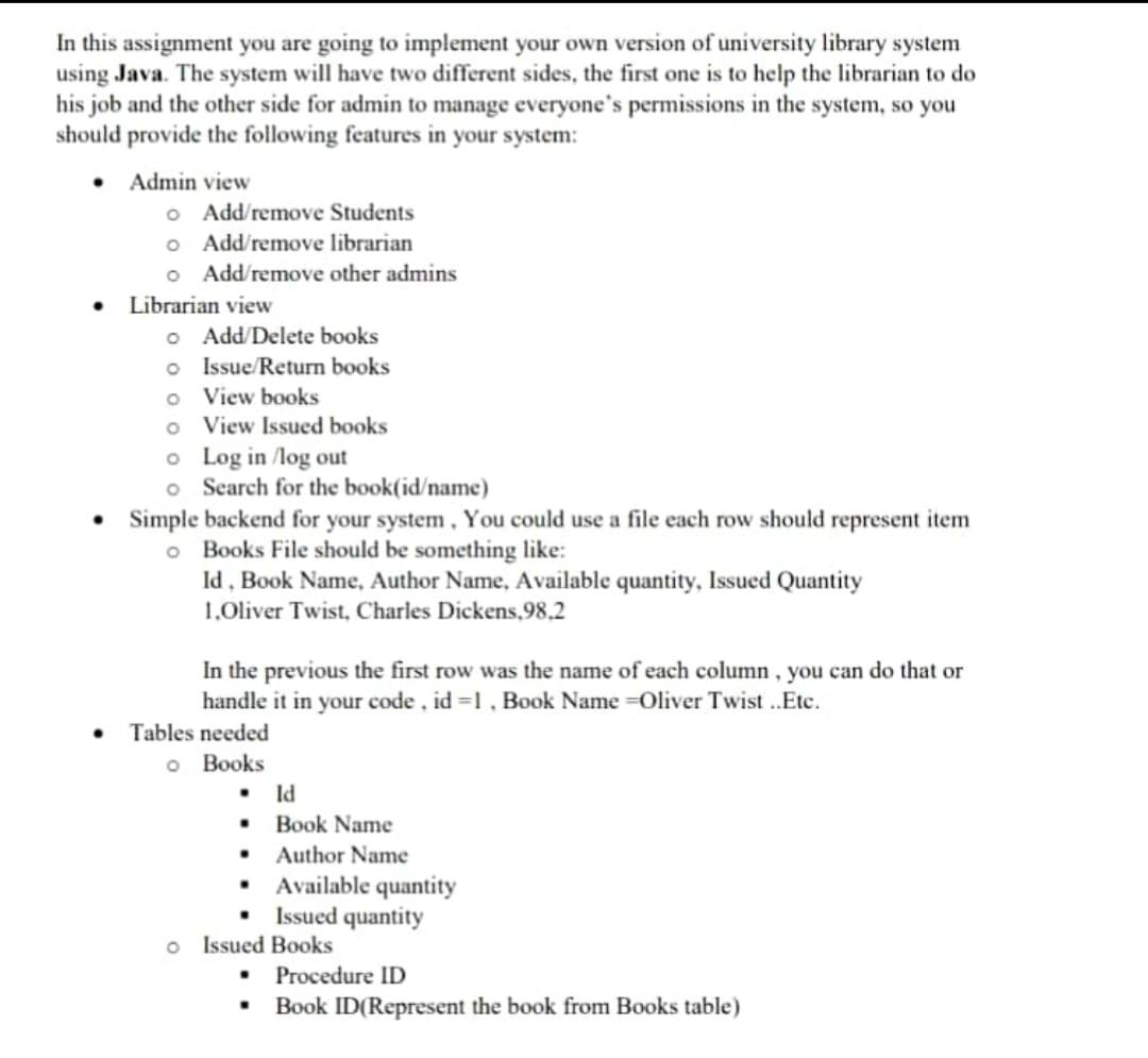 Solved In this assignment you are going to implement your | Chegg.com