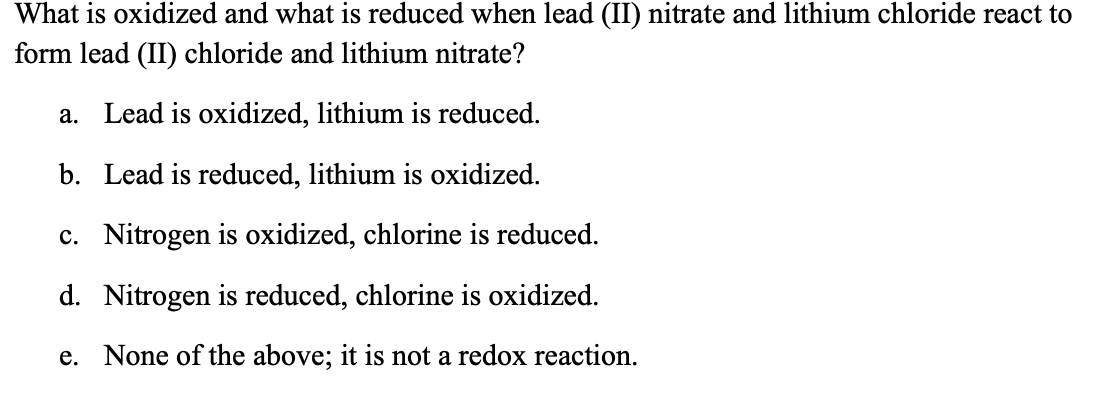 Solved What is the proper, balanced equation for the | Chegg.com