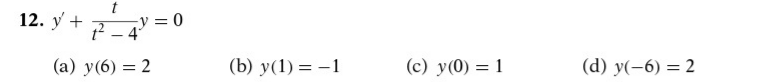 Solved Consider the following first order linear | Chegg.com