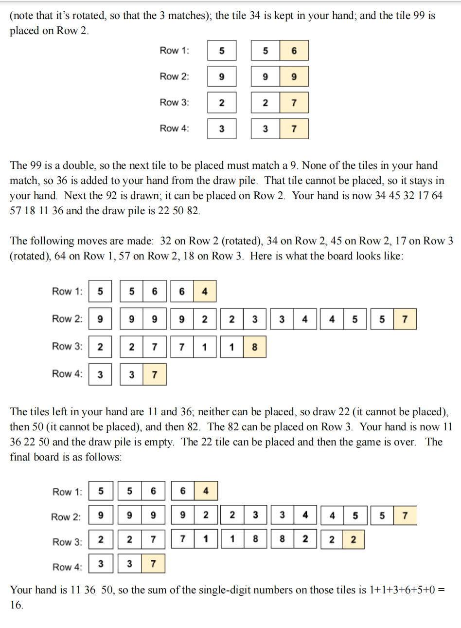 Solved PROBLEM: ACSL Tiles is a one-person game played with | Chegg.com