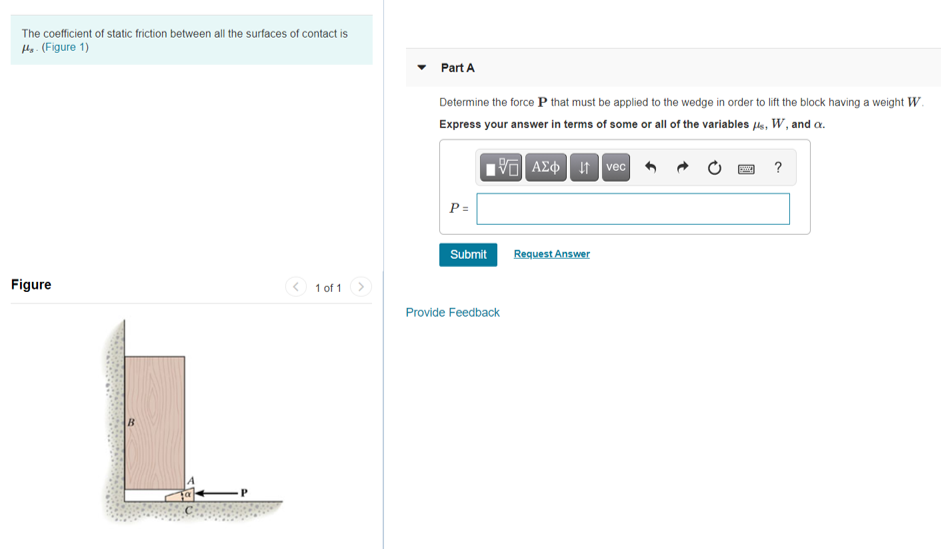 Solved The coefficient of static friction between all the | Chegg.com