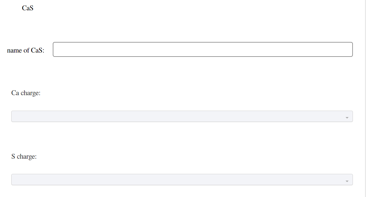 Solved Name each compound and determine the charge on each