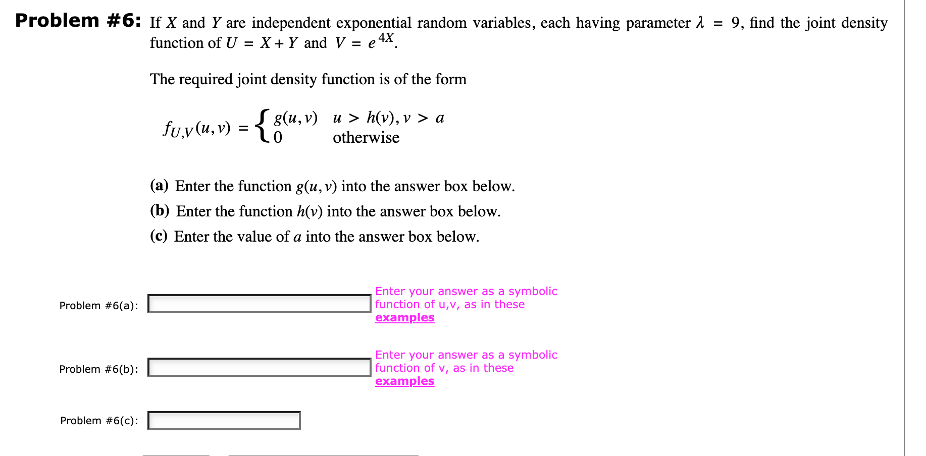 Solved Problem 6 If X And Y Are Independent Exponential Chegg Com