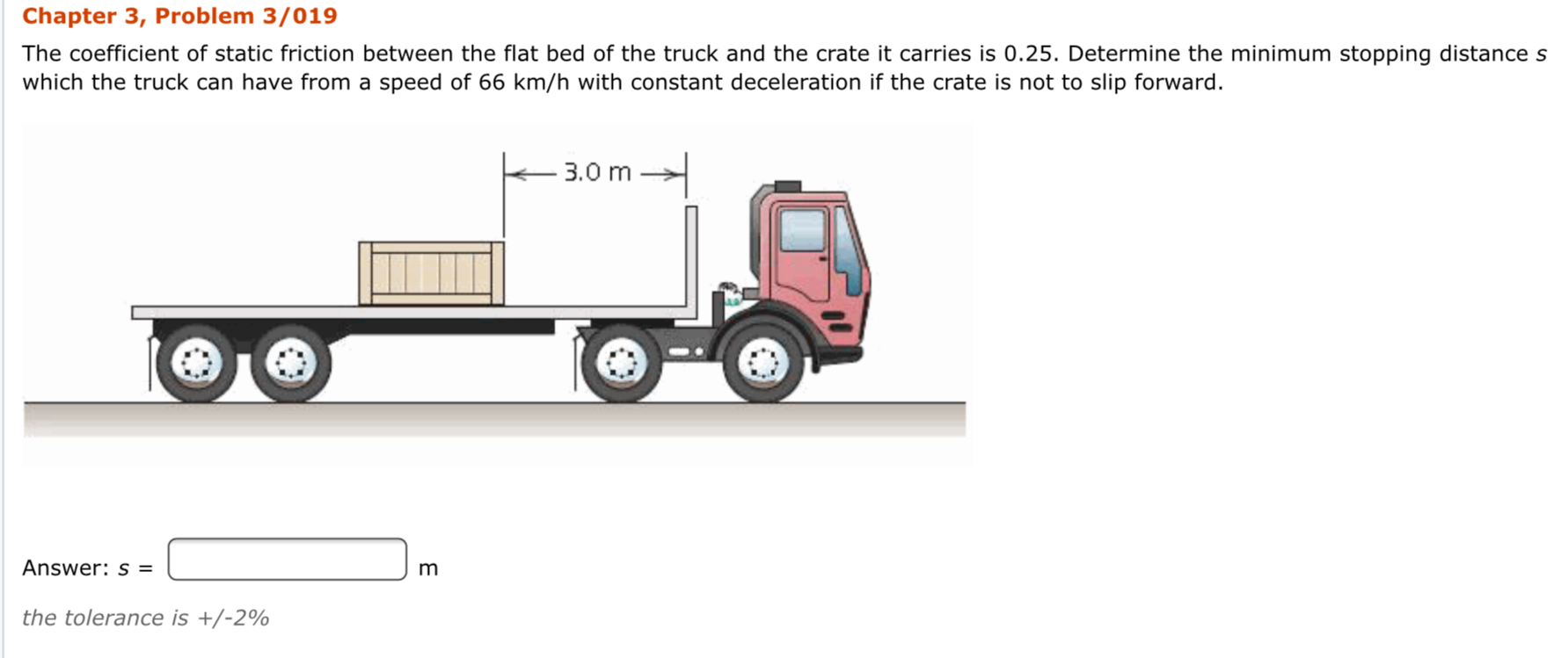 Statics Car Trunk Problem Solved Chapter 3, Problem 3/019 The coefficient of static | Chegg.com