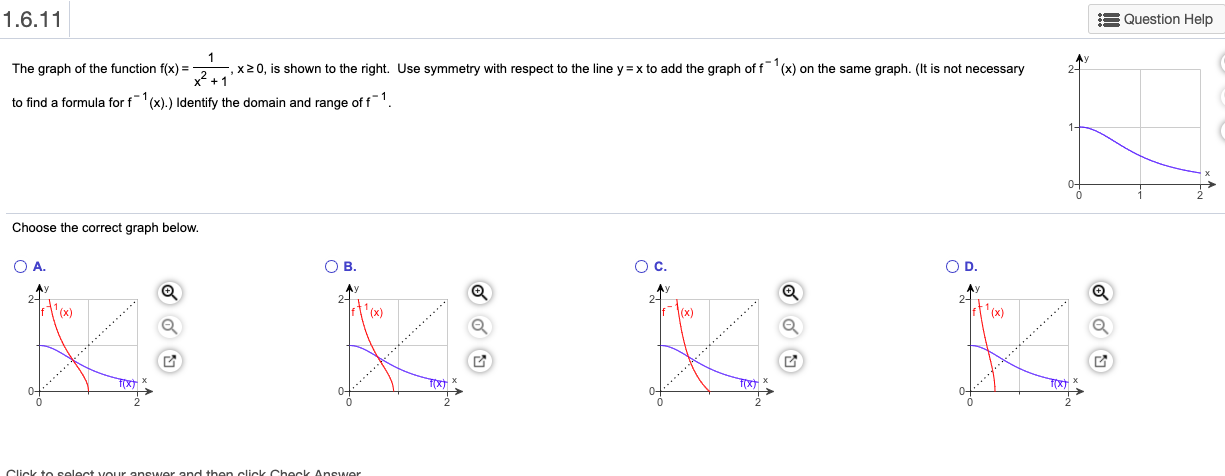 Solved 1 6 11 A Question Help The Graph Of The Function F X Chegg Com