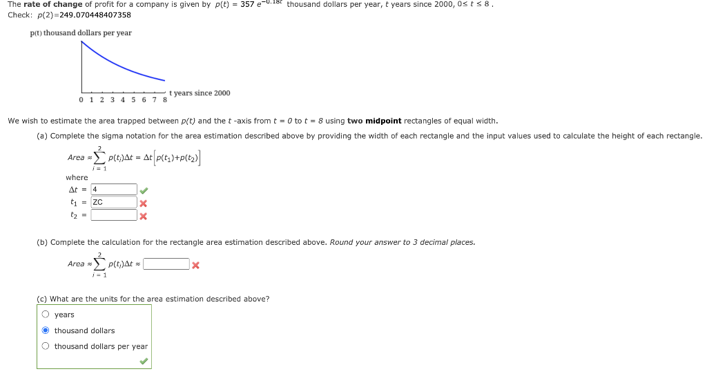 Solved The Rate Of Change Of Profit For A Company Is Given Chegg