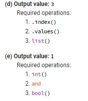 Solved Construct a single Python expression which evaluates | Chegg.com