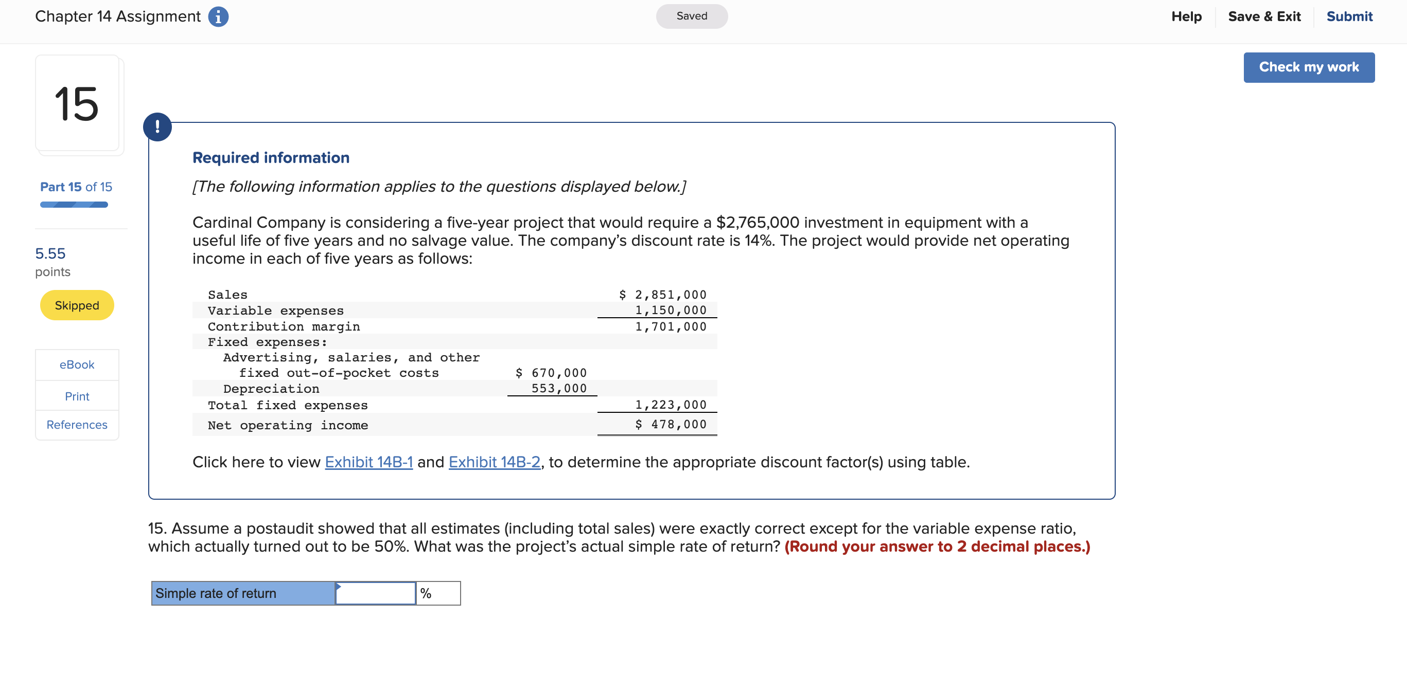 Solved Required information [The following information | Chegg.com