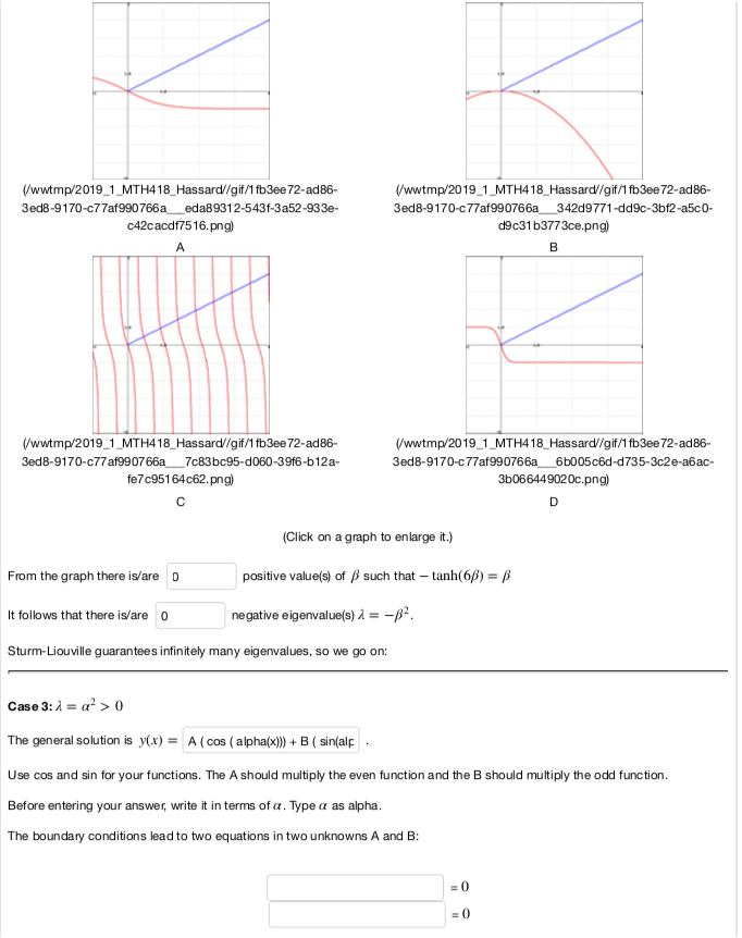 Solved 1 point) Find the eigenfunctions and eigenvalues of | Chegg.com