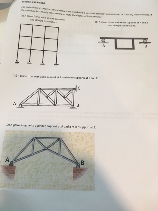 Solved problem 3 (6 Points) For each of the structures shown | Chegg.com