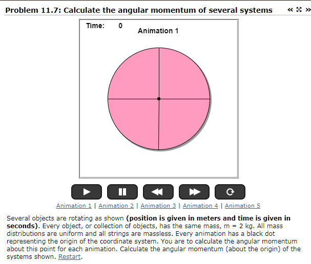 Solved Problem 11.7: Calculate the angular momentum of | Chegg.com