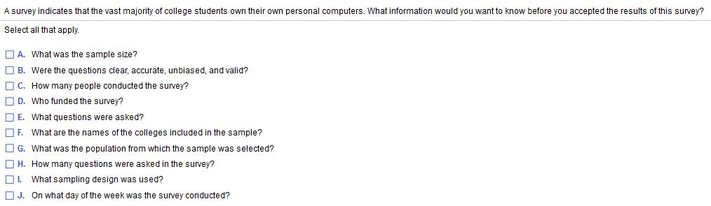 Solved A survey indicates that the vast majority of college | Chegg.com