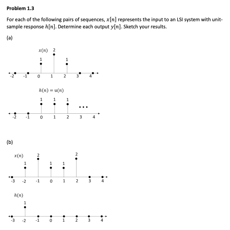 Solved Problem 1.3 For each of the following pairs of | Chegg.com