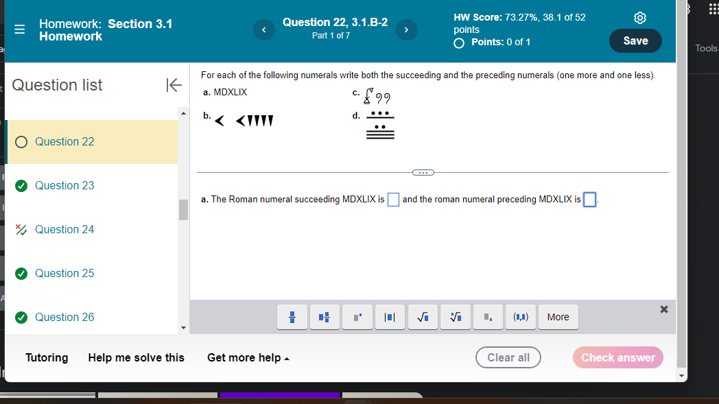 Solved For Each Of The Following Numerals Write Both The | Chegg.com