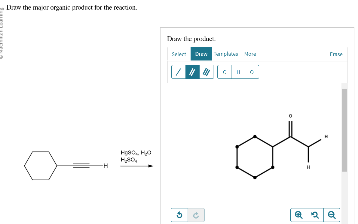 Solved Draw The Major Organic Product For The Reaction. The | Chegg.com