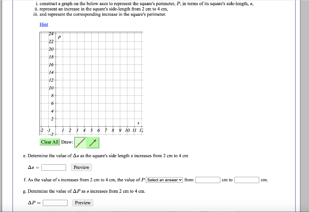 Solved i. construct a graph on the below axes to represent