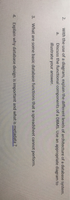 Solved 2. With the use of a diagram, explain the different | Chegg.com