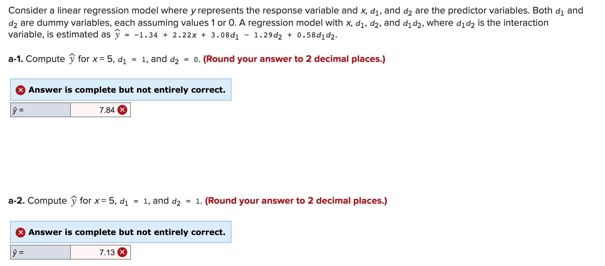 Solved Consider a linear regression model where y represents | Chegg.com