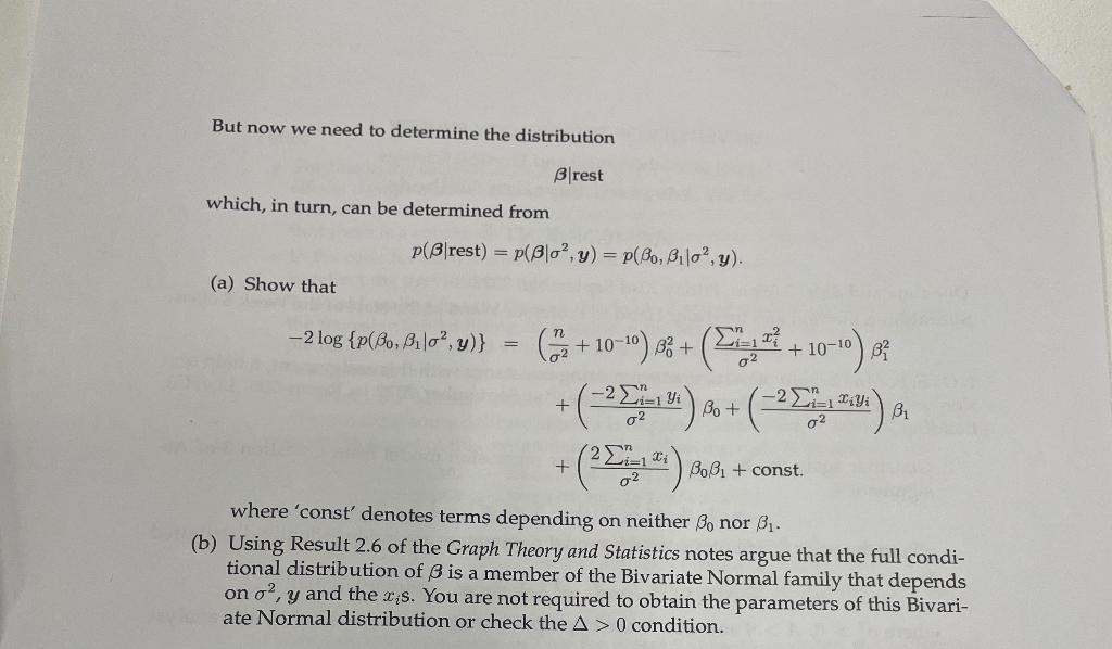 1 Consider Again The Bayesian Simple Linear 9172