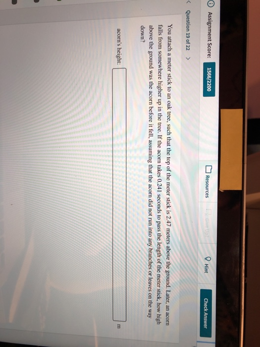 Solved Assignment Score Hint Resources Question 19 of 22 > | Chegg.com